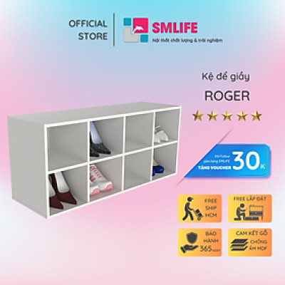 Kệ giầy đẹp gỗ MDF thiết kế thông minh SMLIFE Roger
