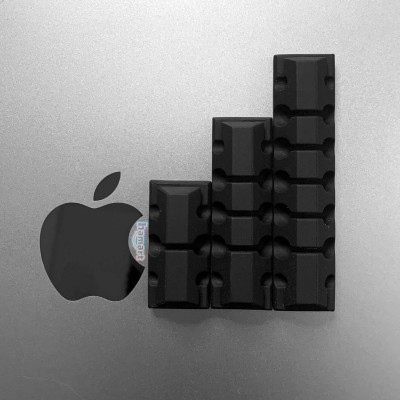 Kẹp Giữ Dây Sạc Silicone Cố Định Chống Rối Dây Điện Hamart Keo Acrylic Siêu Dính Tường Tiện lợi - Hàng Nhập Khẩu