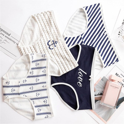 Quần Lót Cotton Thấm Hút Mồ Hôi Mid-Eo Lads Họa Tiết ( Mã WL10)