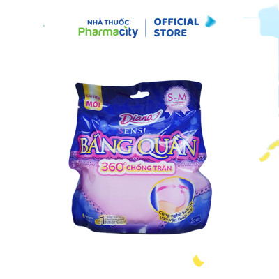 Băng vệ sinh ban đêm dạng quần Diana Super Night Size S-M (2 chiếc/gói)