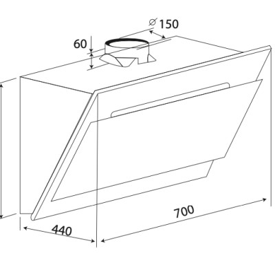 Máy Hút Mùi Tự Động Dạng Phẳng KAFF KF-AT70LH (KF-AT90LH) - Hàng Chính Hãng