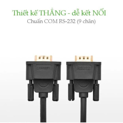 Ugreen UG20145DB101TK 1.5M màu Đen Cáp tín hiệu nối dài COM RS232 cao cấp - HÀNG CHÍNH HÃNG