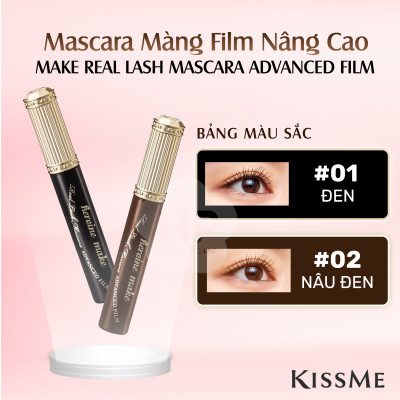 Phiên bản Hoàng Gia Mascara Nâng Cong và Làm Dài Mi Dạng Màng Film Màu Nâu Kissme Heroine Make 6 G