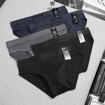 Quần lót nam, quần sịp nam cao cấp ALPHA MAN 3.0 chất thun lạnh kháng khuẩn co giãn 4 chiều mềm mịn thoáng khí thấm hút mồ hôi - ARES SHOP
