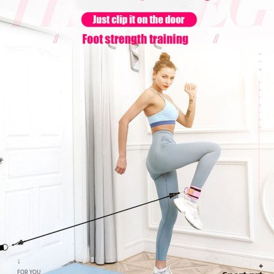 SET Dây Kháng Lực Tập Mông AOLIKES Có Quấn Cổ Chân Legs Pulley Strap Lifting Fitness