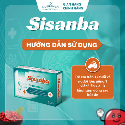 Viên uống Sisanba hỗ trợ bảo vệ và tăng cường chức năng gan (30 viên) - Nutramed