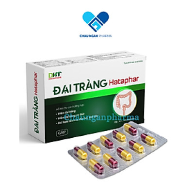 Đại tràng Hataphar DHT Hộp 30 viên - Hỗ trợ kiện tỳ vị, tăng cường tiêu hóa, hỗ trợ giảm đau bụng, đầy hơi, rối loạn tiêu hóa do viêm đại tràng, viêm đại tràng co thắt - Châu Ngân Pharma