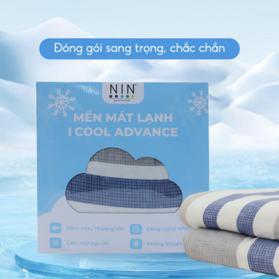 [CHĂN HÈ MÁT LẠNH] Mền lạnh I Cool Advance NIN House NM8035 2mx2m2 | Chăn chần bông Ice Silk lạnh như tencel, Chăn điều hoà nhiều độ