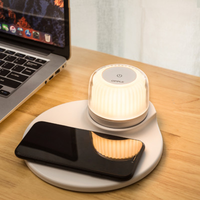 Bộ Đèn Ngủ LED RGB Đa Năng OPPLE NL648 - Ánh Sáng 16 Triệu Màu, Sạc Điện Thoại Không Dây, Đế Nam Châm