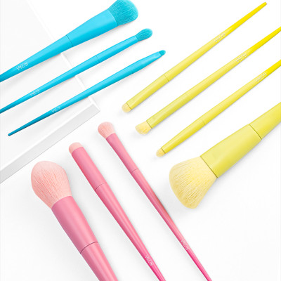 Bộ Cọ Cá Nhân 10 Cây & Ví Hồng VACOSI CANDY PUFFY BRUSH SET - BC34