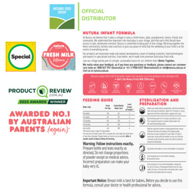 Sữa công thức Nutura Convention số 1