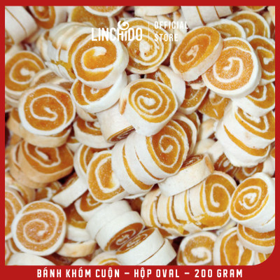 Bánh Khóm Cuộn - Đặc Sản Đồng Tháp - Túi Zip 80 Gram