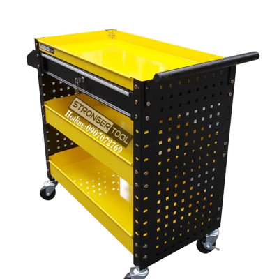 XE ĐẨY DỤNG CỤ 3 KHAY 1 NGĂN KÉO 2 TẤM HÔNG STRONGER TOOL