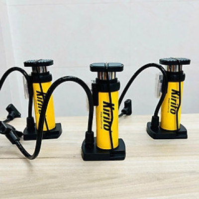 Bơm xe đạp chân bỏ cốp xe, thiết kế nhỏ gọn vừa cốp xe máy các loại, sử dụng cho xe máy, xe đạp, bóng...