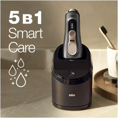 Máy Cạo Râu Braun Chính Hãng Series 9 Pro Premium 9475CC, Máy Cạo Râu Khô Và Ướt, Nhập Đức, BH 12 Tháng