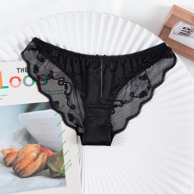 Combo 5 Quần Lót Nữ Lụa Bóng Phối Ren Cao Cấp Q8093 – Mềm Mịn, Sang Trọng, Co Giãn 4 Chiều