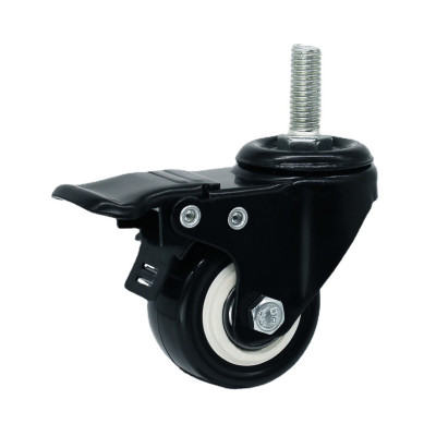 Bánh Xe Đen Đầu Vít Xoay 360 Có Khóa, Hàng Chất Lượng ANKAN, Lắp Xe Đẩy Hàng, Tủ, Bàn Ghế