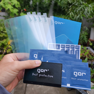 Miếng dán màn hình Gor Cho Iphone 14 Pro Max/ 14 Pro/ 14 Plus/ 14 Cảm ứng nhạy, Chống trầy xước, Hạn chế vân tay - Hãng Gor (5 miếng) - Hàng nhập khẩu.