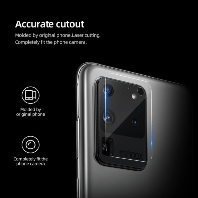 Bộ 2 miếng dán kính cường lực camera cho Samsung Galaxy S20 Ultra mỏng 0.22mm hiệu Nillkin InvisiFilm độ cứng 9H chống vân tay không ảnh hưởng chất lượng ảnh chụp - hàng nhập khẩu