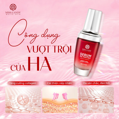 Serum Phân Tử HA Huyết Thanh MISS CANDY 30ml Giúp Cấp Ẩm Chuyên Sâu, Tăng Sinh Collagen, Tăng Cường Dưỡng Trắng, Tái Sinh Làn Da, Chống Lão Hóa Da _  PHỤNG BEAUTY