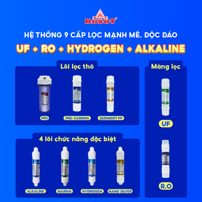 Máy Lọc Nước ROBOT RENO PRO 239GK-UR Tích Hợp Công Nghệ Lọc R.O + UF - Hàng Chính Hãng