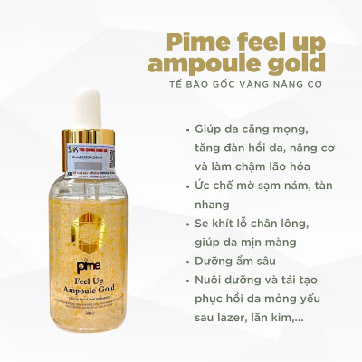 TẾ BÀO GỐC VÀNG TRẺ HÓA NÂNG CƠ PIME FEEL UP AMPOULE GOLD 50ML