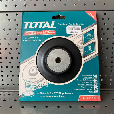 ĐĨA CAO SU ĐÁNH BÓNG 180MM TOTAL TAC7111801 - HÀNG CHÍNH HÃNG