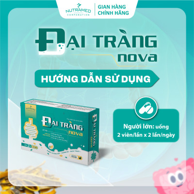 Viên uống Đại Tràng No.va hỗ trợ sức khỏe đại tràng, rối loạn tiêu hóa do viêm đại tràng (30 viên) - Nutramed