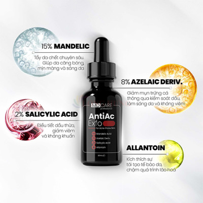 Tẩy tế bào chết MD CARE AntiAc Exfo (10ml/30ml) - Hàng chính hãng