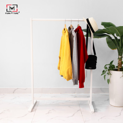 GIÁ TREO QUẦN ÁO XUẤT KHẨU HÀN QUỐC GỖ MÀU TRẮNG MWFURNITURE - LINE HANGER WHITE