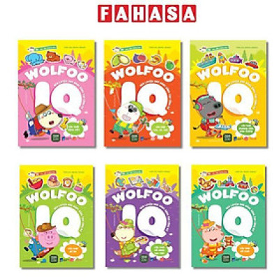 Sách - Bộ Sách Bóc Dán Thông Minh - Wolfoo IQ Rèn Luyện Khả Năng Sáng Tạo Cùng Bé (Bộ 6 Cuốn)