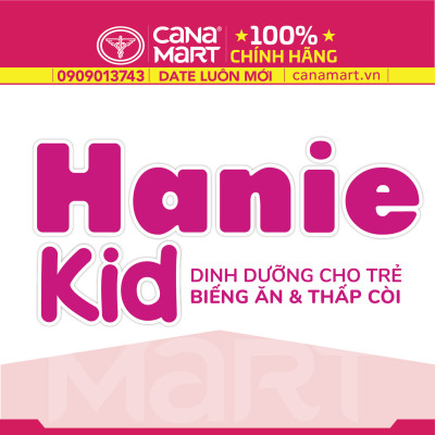 Sữa bột tốt cho bé Nutricare Hanie Kid 0+, dinh dưỡng cho trẻ biếng ăn, suy dinh dưỡng (800g)