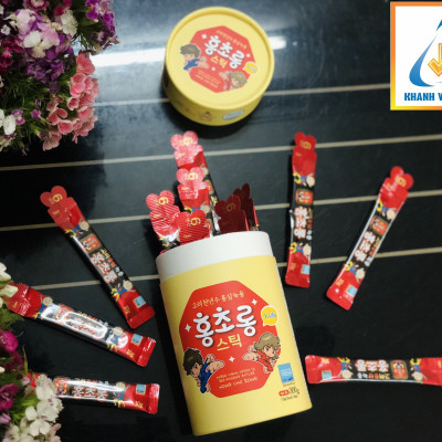 Nước Hồng Sâm Nhung Hươu Hàn Quốc Trẻ Em - MYEONG KI SAM - Hàng nội địa Hàn Quốc - nhập khẩu chính ngạch - Hộp 300g (10g x 30 gói) - Vị sữa chua, bổ sung thêm vitamin, khoáng chất