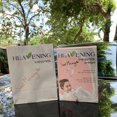 Set 02 chai sữa tắm dưỡng ẩm, làm trắng da toàn thân Hàn Quốc Heavening Perfect 750ml TẶNG kèm 01 Set 02 khăn cuộn cotton nhỏ (Giao màu ngẫu nhiên)