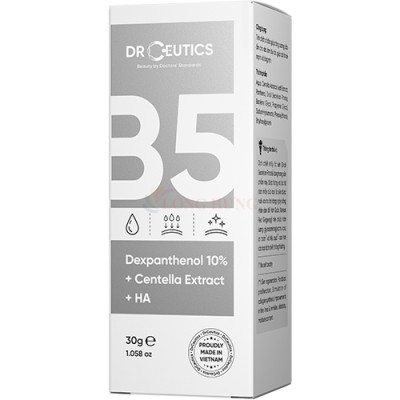 Tinh chất DrCeutics Dexpanthenol 10% + Centella Extract + HA giúp cấp ẩm dành cho da thường và da khô (30g) - Hàng chính hãng