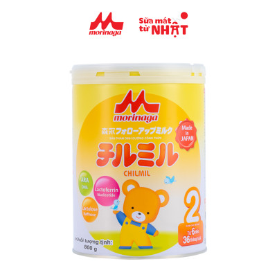 Thùng 8 lon sữa Morinaga Số 2 - Chilmil (800g)