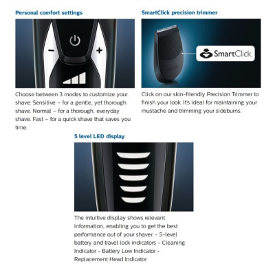 Máy cạo râu khô và ướt cao cấp thương hiệu Philips Norelco S9311/84 - HÀNG NHẬP KHẨU