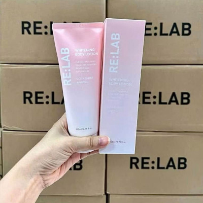 Kem body RE:LAB Whitening Body Lotion 200ml , Nâng tone dưỡng trắng da, làm đều màu da