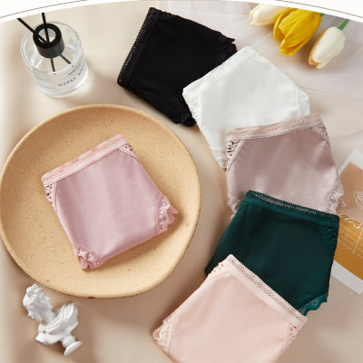 Quần Lót Nữ Lọt Khe Phi Lụa Phối Ren Gợi Cảm 6067 – Satin Mịn, Không Viền, Quyến Rũ