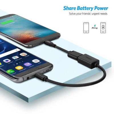 Ugreen UG10396US133TK 12CM màu Đen Cáp chuyển đổi MICRO USB sang USB âm hỗ trợ OTG - HÀNG CHÍNH HÃNG