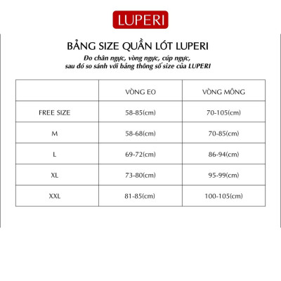Quần Lót Nữ Thun Lạnh Phối Ren Cạp Vừa LUPERI LU3QL712 Dáng Bikini Chất Liệu Mềm Mịn Co Giãn Không Lằn Mông Kháng Khuẩn Tốt