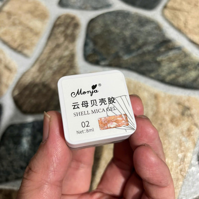 Gel Nhũ Xà Cừ Monya 8g Kim Tuyến Lấp Lánh Làm Nail, Tạo Hiệu Ứng Tuyết Ánh Xà Cừ Số 2 Cam Mica Gel Nữ Women
