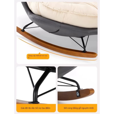 Ghế đu nằm ngủ, đọc sách đơn phong cách châu Âu Juno Sofa dành cho bán công, phòng khách, phòng ngủ thoải mái 