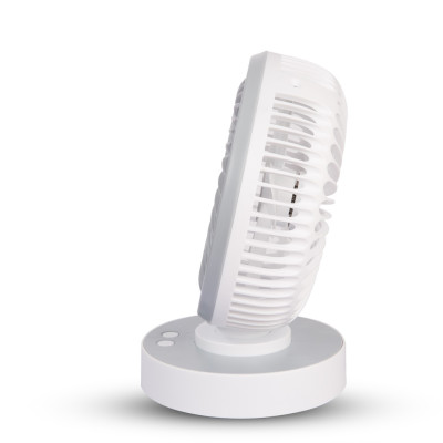 Quạt Sạc Tích Điện Để Bàn Đa Năng COMET CRF1506 7W, 4 Cấp Độ Gió, Xoay 90 Độ, 2 pin rời 18650 Lithium 1500mAh Để Bàn Văn Phòng hàng chính hãng