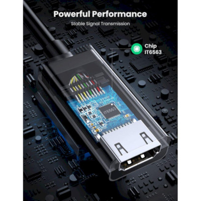 Ugreen UG70694MM137TK 25cm 4K 60HZ Bộ chuyển đổi DP displayport Male sang HD Female Adapter - HÀNG CHÍNH HÃNG