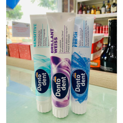Kem Đánh Răng Dontodent Đức 125ml bảo vệ nướu và giảm sâu răng làm trắng răng