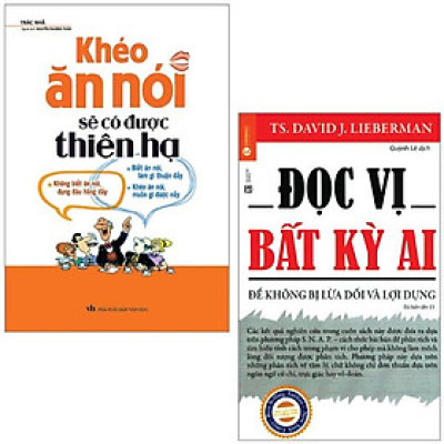 Combo Sách Đọc Vị Bất Kỳ Ai + Khéo Ăn Nói Sẽ Có Được Thiên Hạ (Bộ 2 Cuốn) - Tái Bản