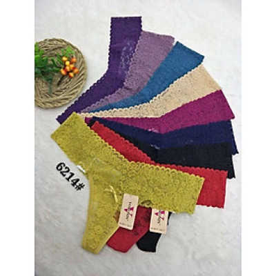 Combo 5 Quần Lót Nữ Lọt Khe Ren Voronin 6214 – Siêu Mềm Mịn, Thoáng Khí, Gợi Cảm