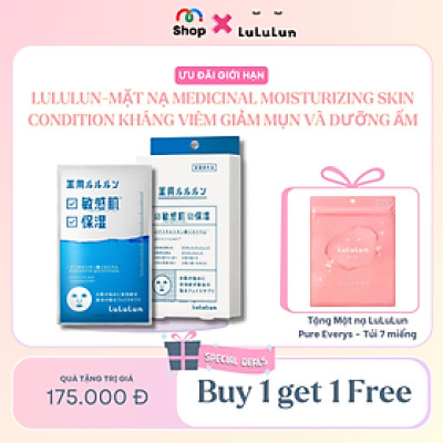 [MUA 1 TẶNG 1] LULULUN-Mặt nạ Medicinal Moisturizing Skin Condition giảm viêm giảm mụn và dưỡng ẩm