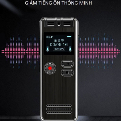 ROGTZ - Máy Ghi Âm Chuyên Nghiệp GH-Q6(SK06) Micro đa hướng Ghi âm dải rộng Loại bỏ tạp âm Hỗ trợ thẻ gắn ngoài lên tới 128Gb Nghe nhạc Mp3 Vỏ kim loại Màn LCD Pin Lithium 200mAh Sạc nhanh USB Tương thích nhiều HĐH - Hàng Chính Hãng